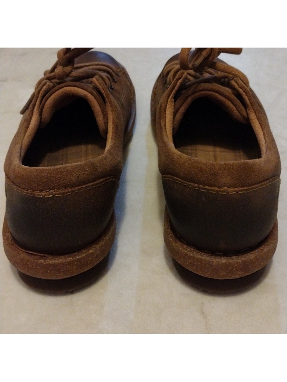 Born Brown Suede Lace-Up Sneakers 8ladies 8.5 - Picture 3 of 7